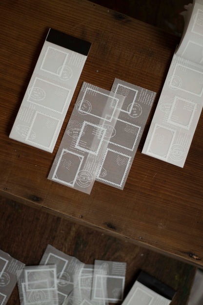 Loi Design Tracing Paper Memo Pad | Postage Stamp Collection