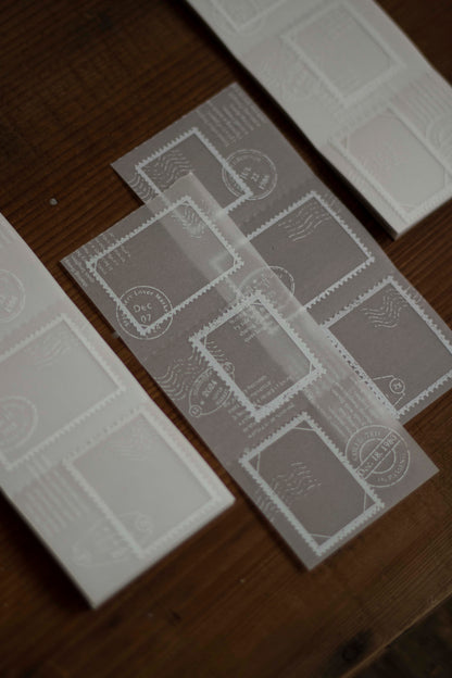 Loi Design Tracing Paper Memo Pad | Postage Stamp Collection