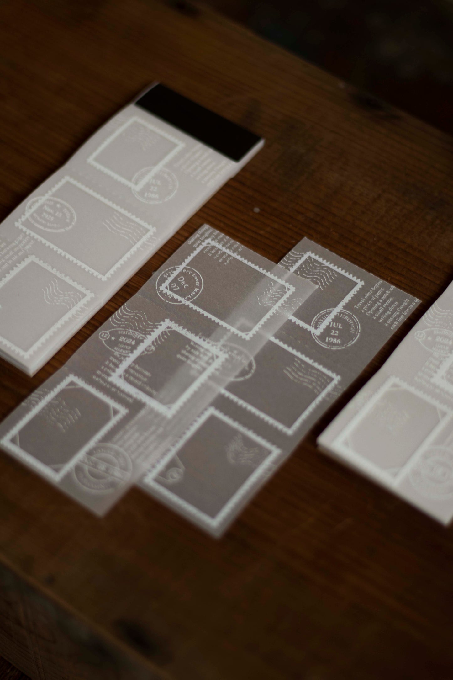 Loi Design Tracing Paper Memo Pad | Postage Stamp Collection