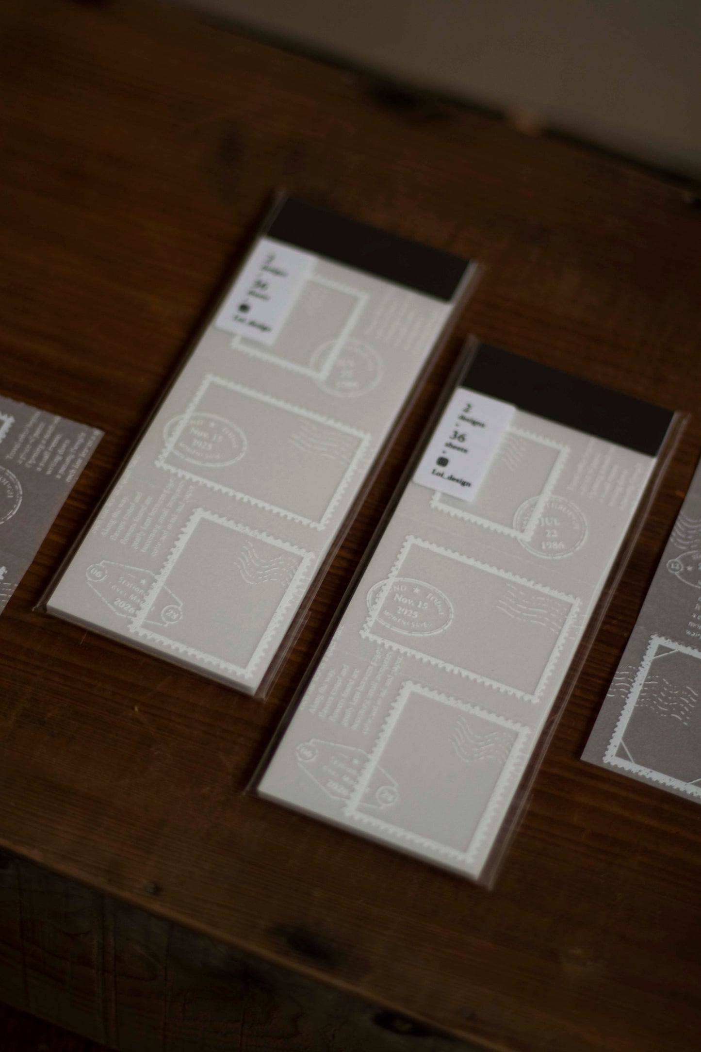 Loi Design Tracing Paper Memo Pad | Postage Stamp Collection