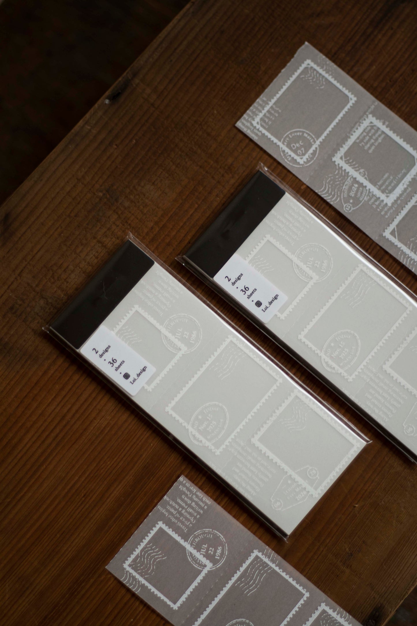 Loi Design Tracing Paper Memo Pad | Postage Stamp Collection