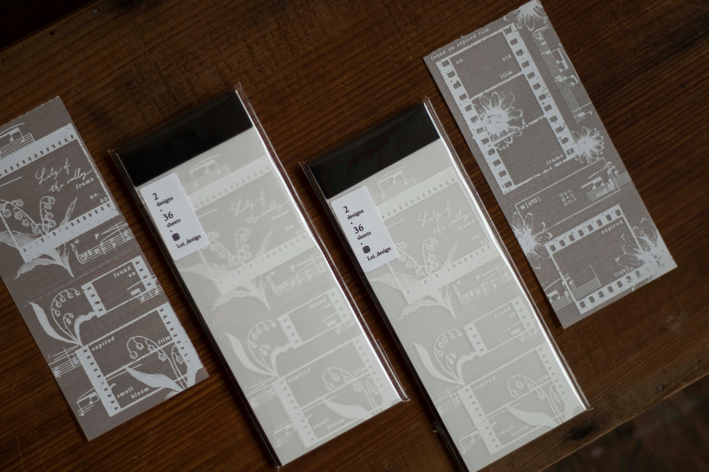 Loi Design Tracing Paper Memo Pad | Film Negative Collection