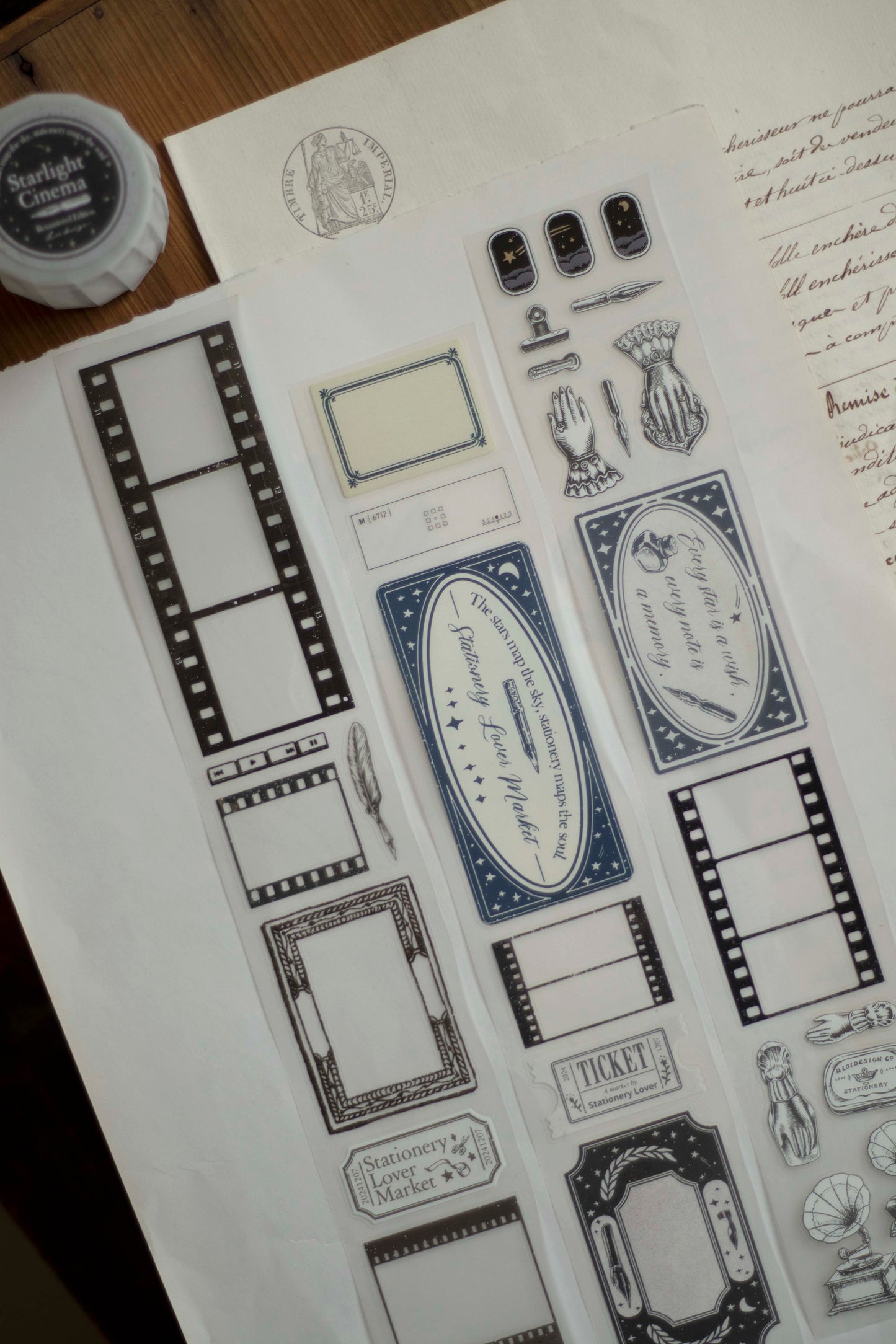 Loi Design Die-cut Matte PET Tape | Starlight Cinema-Remastered (5cm)