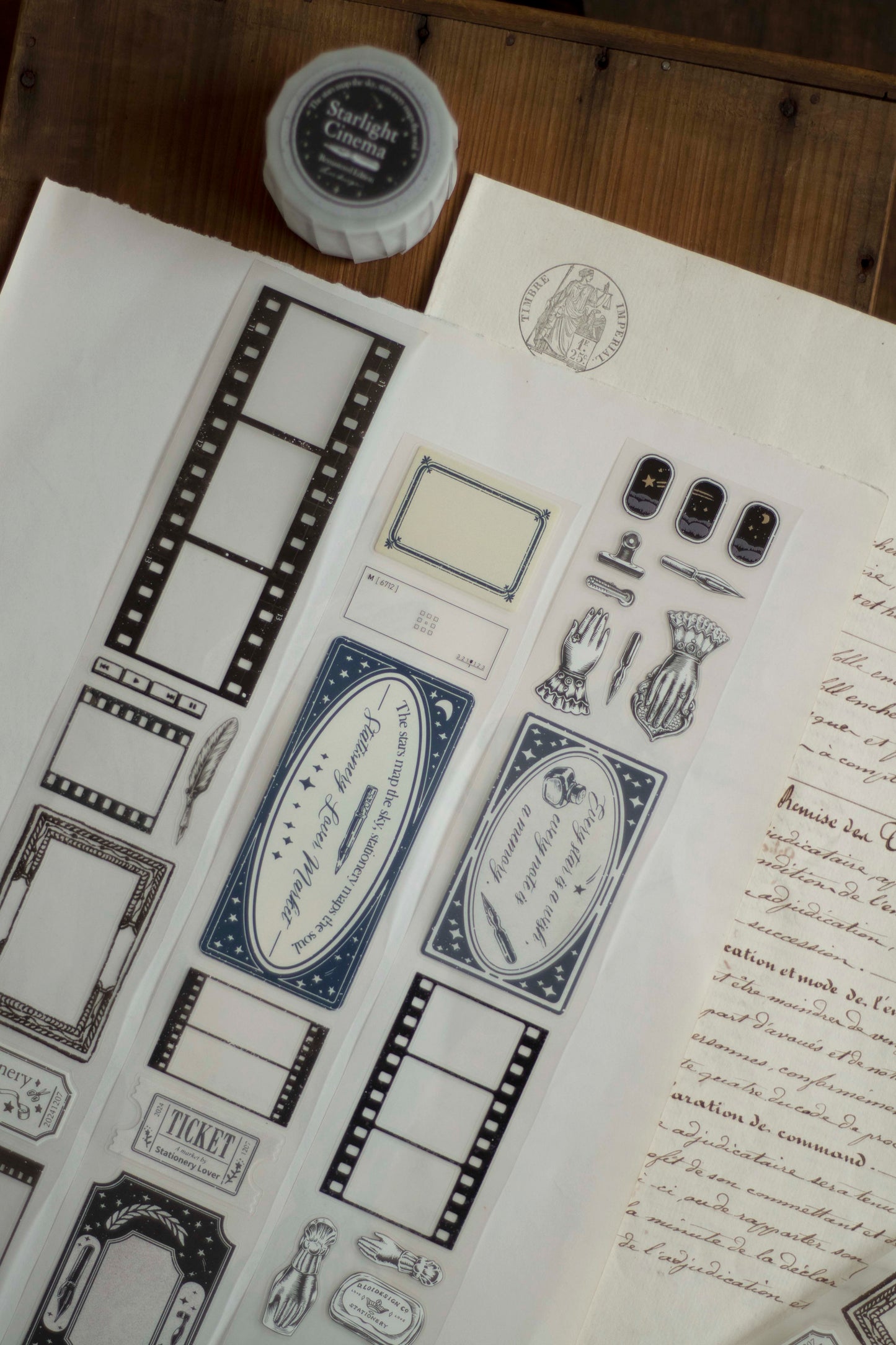Loi Design Die-cut Matte PET Tape | Starlight Cinema-Remastered (5cm)