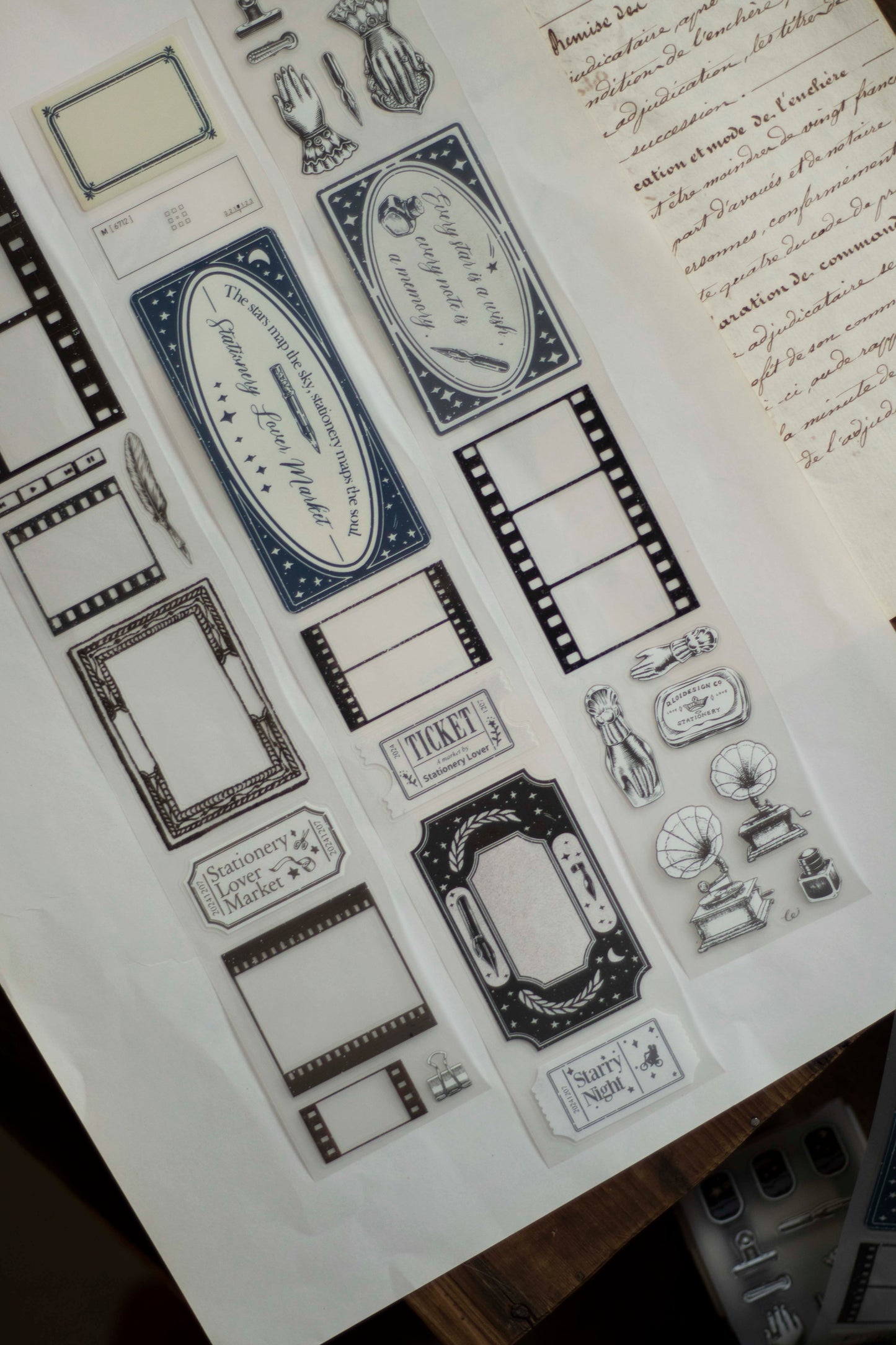 Loi Design Die-cut Matte PET Tape | Starlight Cinema-Remastered (5cm)