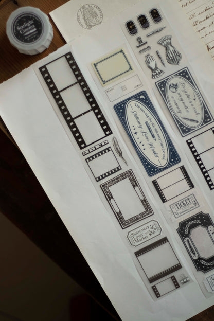 Loi Design Die-cut Matte PET Tape | Starlight Cinema-Remastered (5cm)