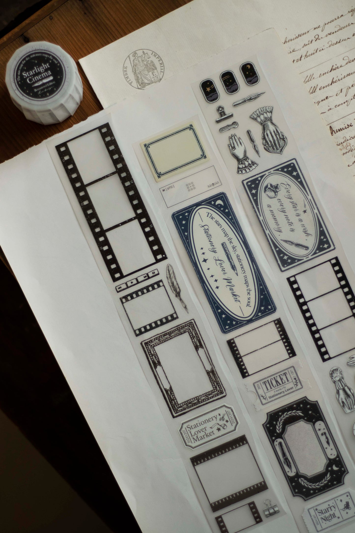 Loi Design Die-cut Matte PET Tape | Starlight Cinema-Remastered (5cm)
