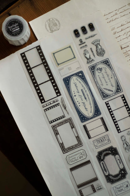 Loi Design Die-cut Matte PET Tape | Starlight Cinema-Remastered (5cm)
