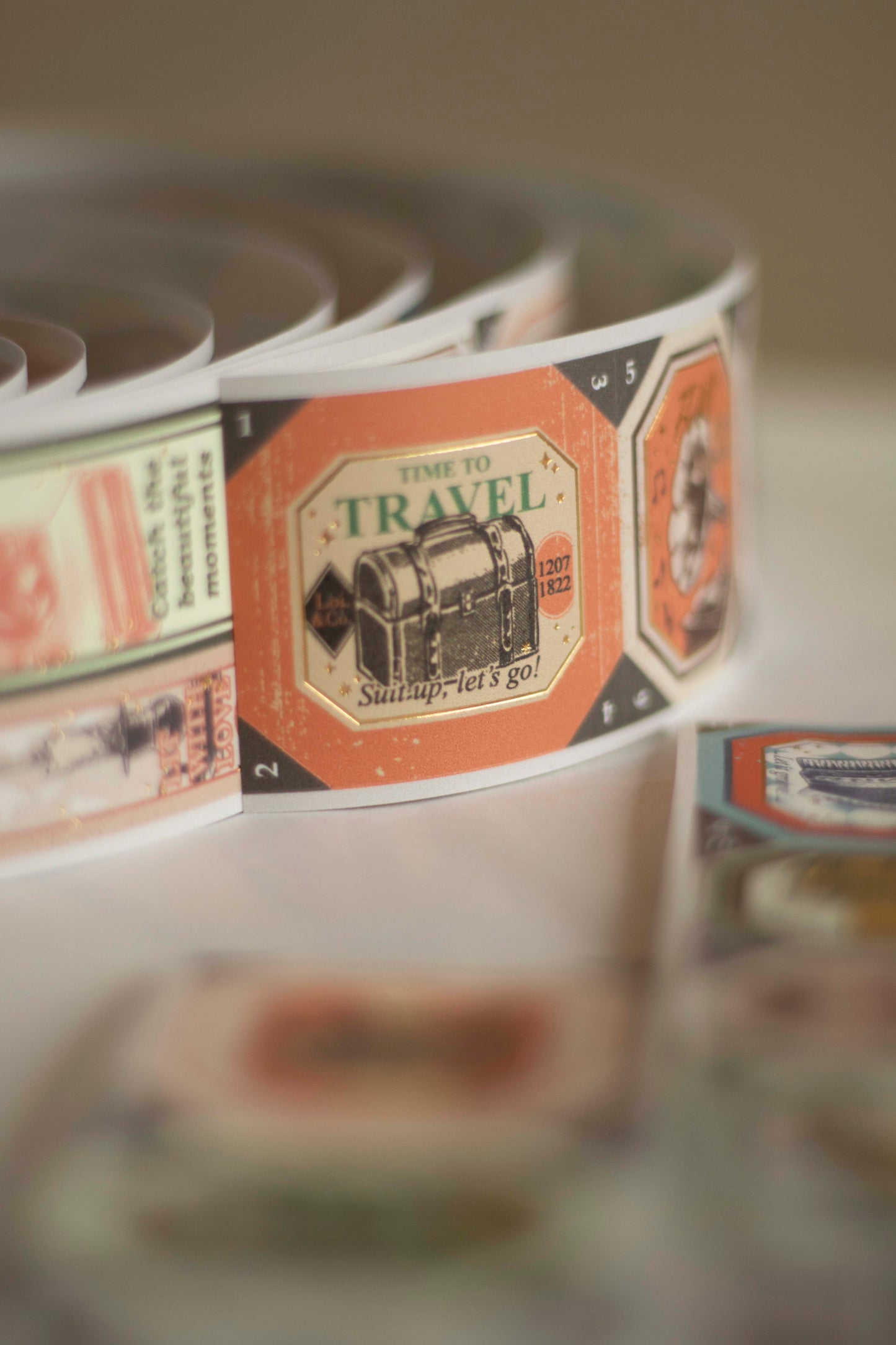 Loi Design Die-cut Paper Tape | Next Journey (4cm) (Foiled)