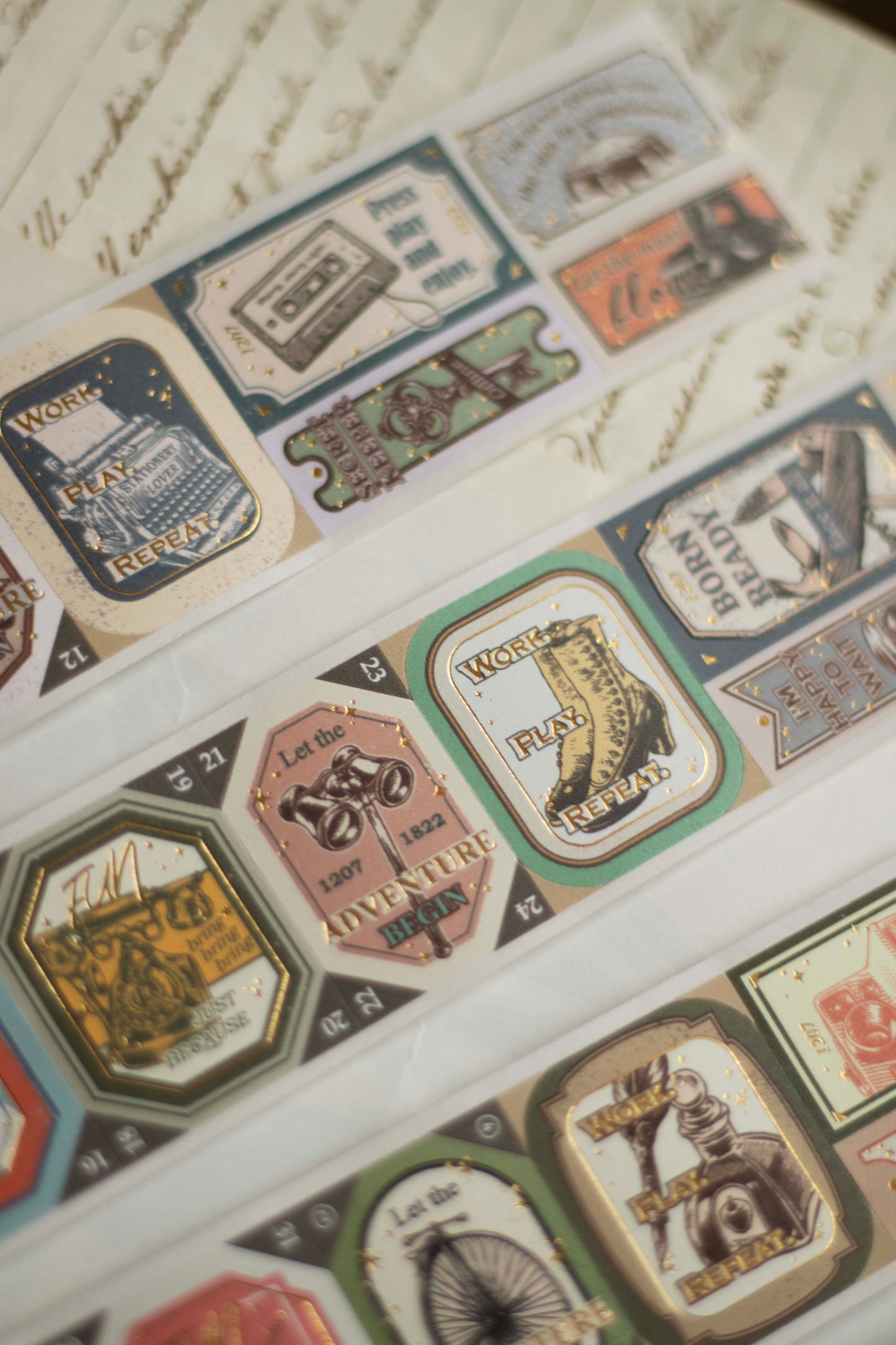 Loi Design Die-cut Paper Tape | Next Journey (4cm) (Foiled)