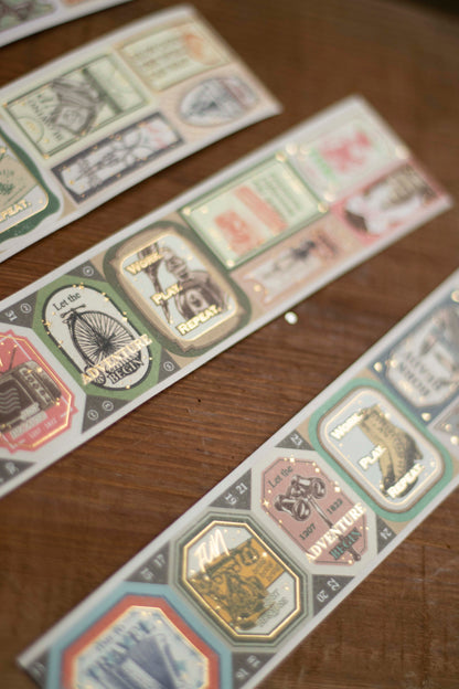 Loi Design Die-cut Paper Tape | Next Journey (4cm) (Foiled)