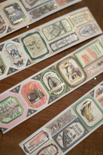 Loi Design Die-cut Paper Tape | Next Journey (4cm) (Foiled)