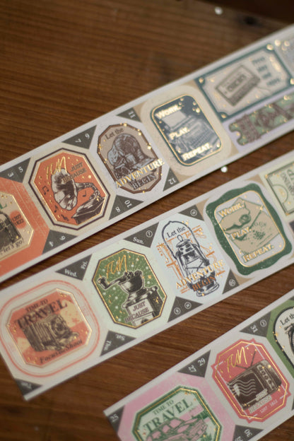 Loi Design Die-cut Paper Tape | Next Journey (4cm) (Foiled)