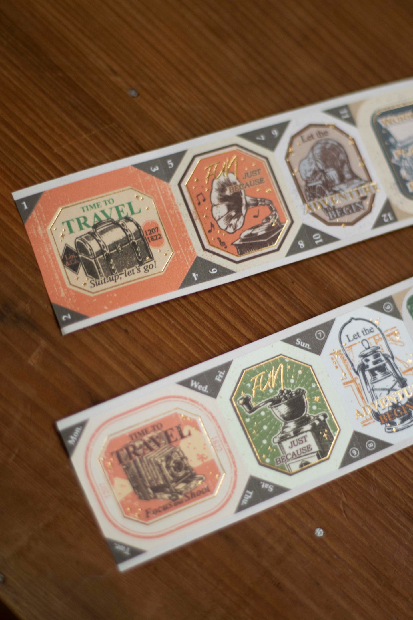 Loi Design Die-cut Paper Tape | Next Journey (4cm) (Foiled)