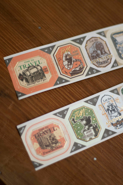 Loi Design Die-cut Paper Tape | Next Journey (4cm) (Foiled)