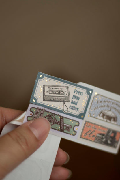 Loi Design Die-cut Paper Tape | Next Journey (4cm) (Foiled)