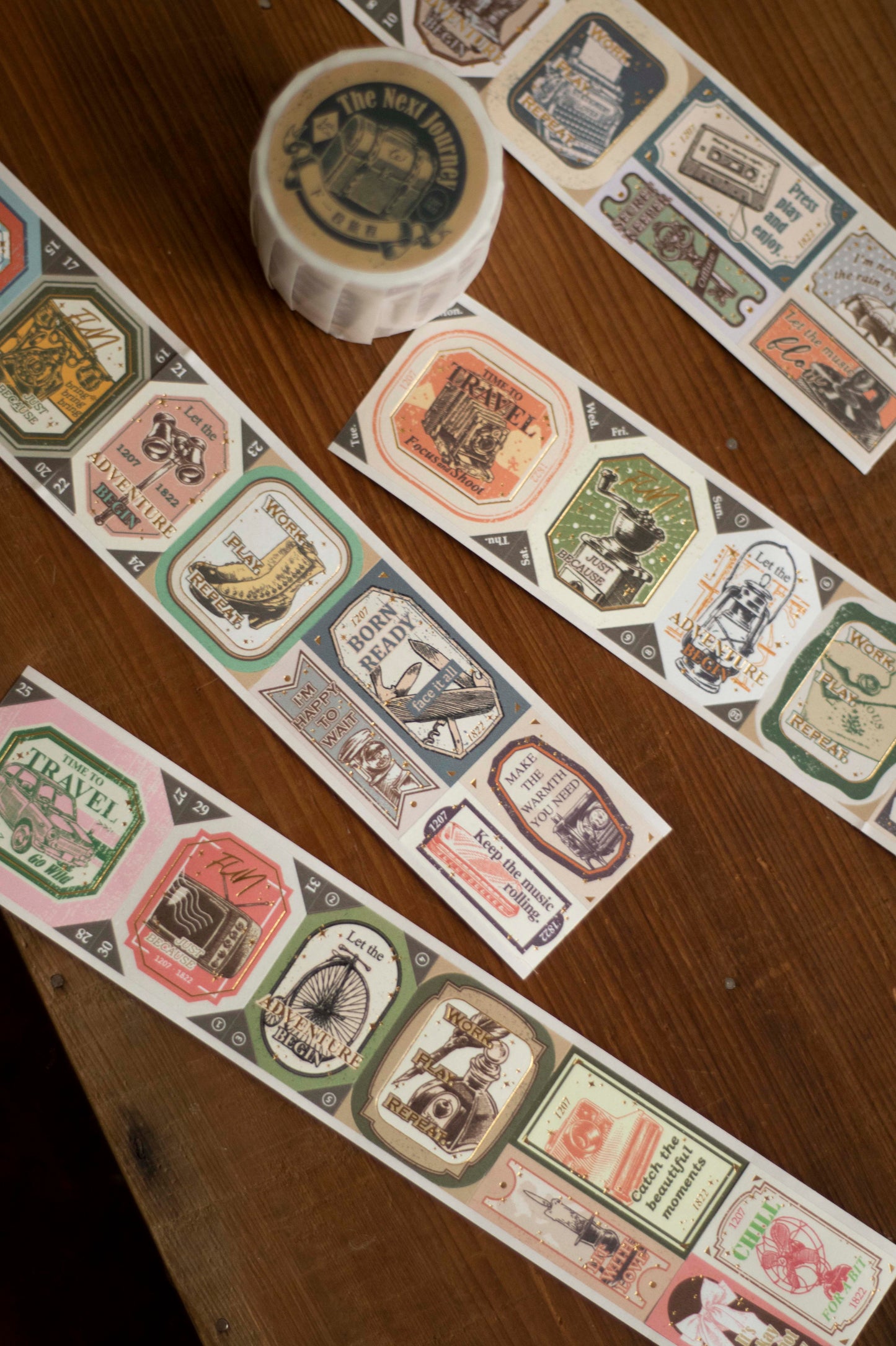 Loi Design Die-cut Paper Tape | Next Journey (4cm) (Foiled)