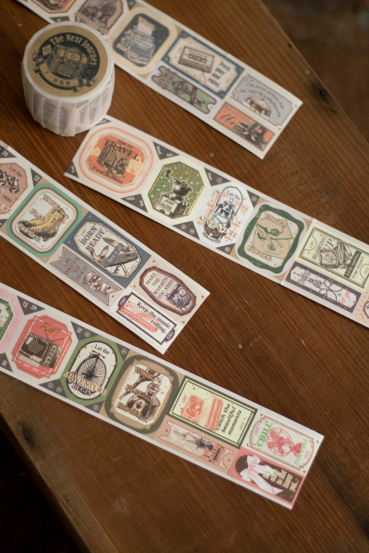 Loi Design Die-cut Paper Tape | Next Journey (4cm) (Foiled)