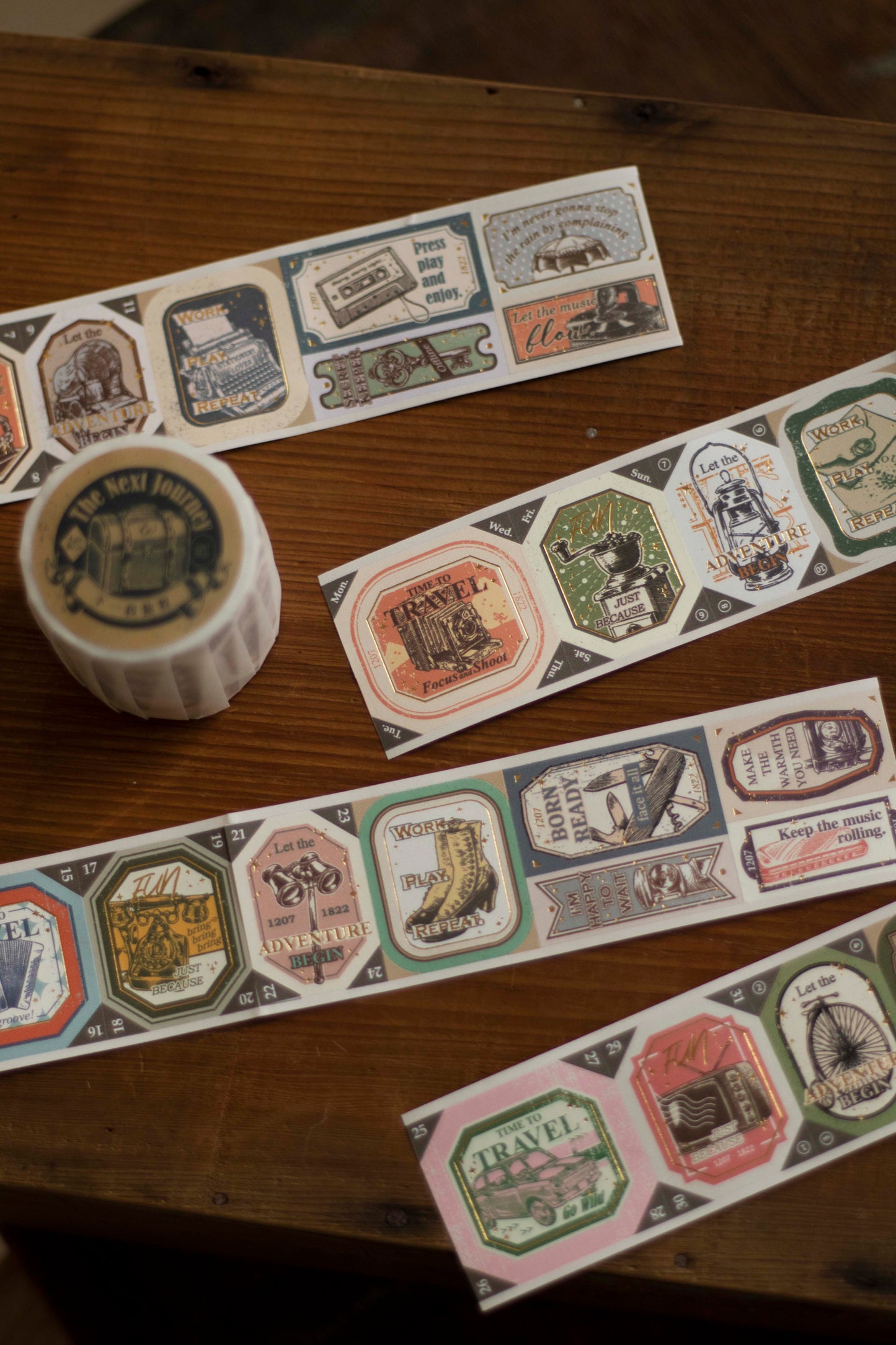 Loi Design Die-cut Paper Tape | Next Journey (4cm) (Foiled)