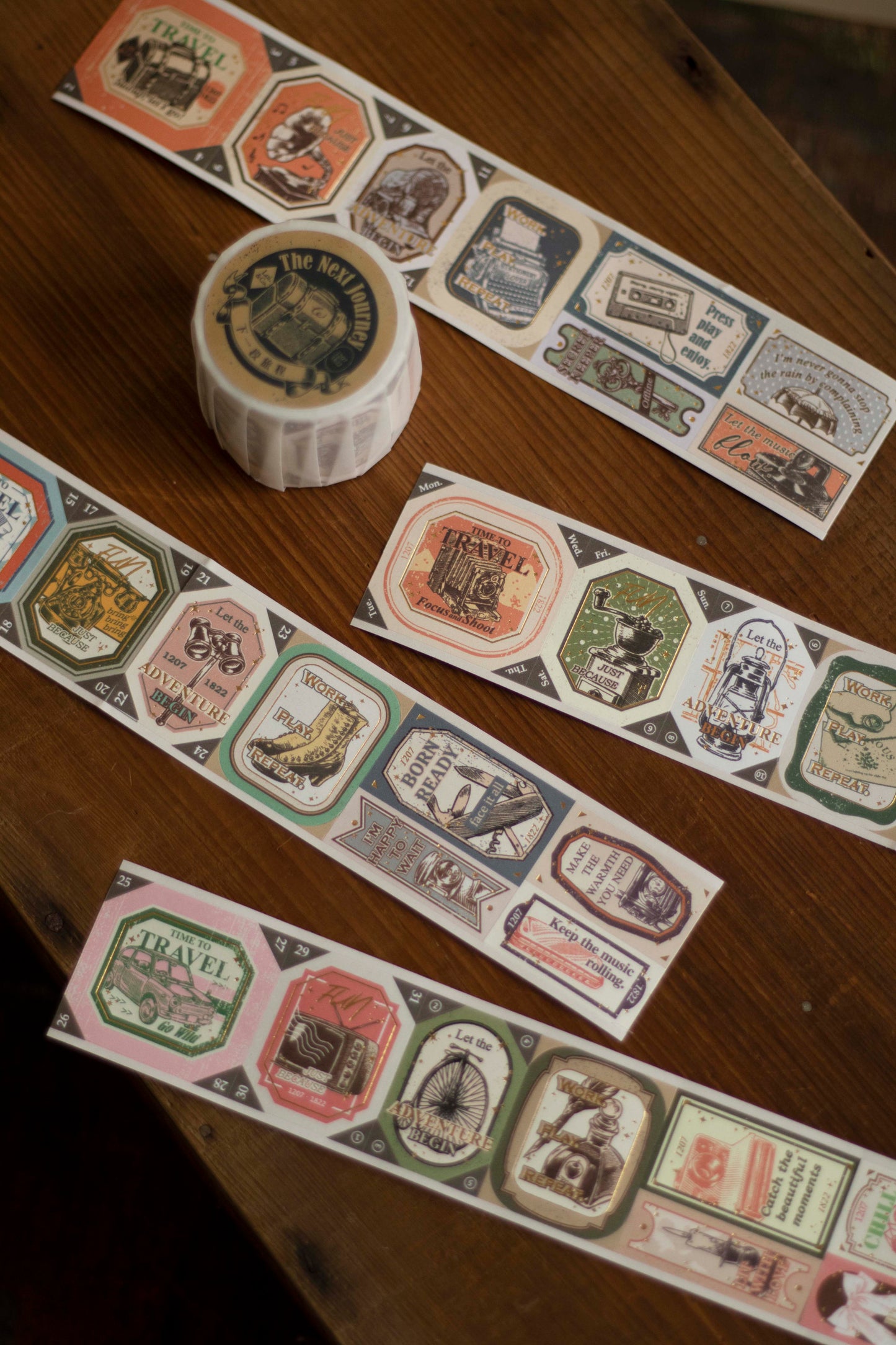 Loi Design Die-cut Paper Tape | Next Journey (4cm) (Foiled)