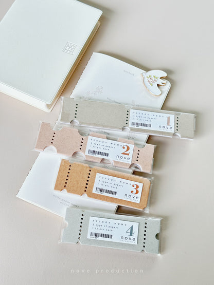 Memo | Jourt'aime - Ticket Memo Loose Sheets (with variants)