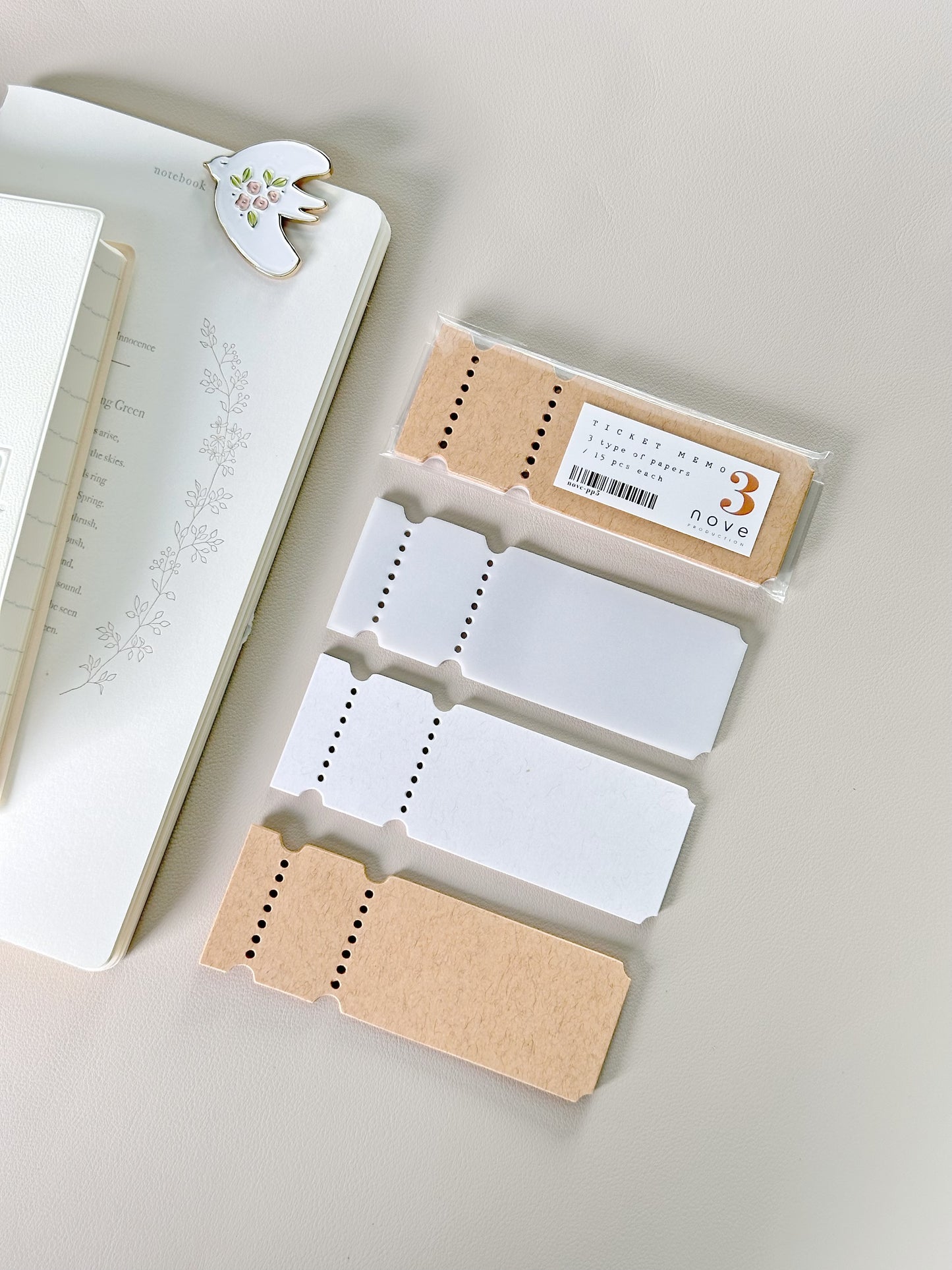 Memo | Jourt'aime - Ticket Memo Loose Sheets (with variants)