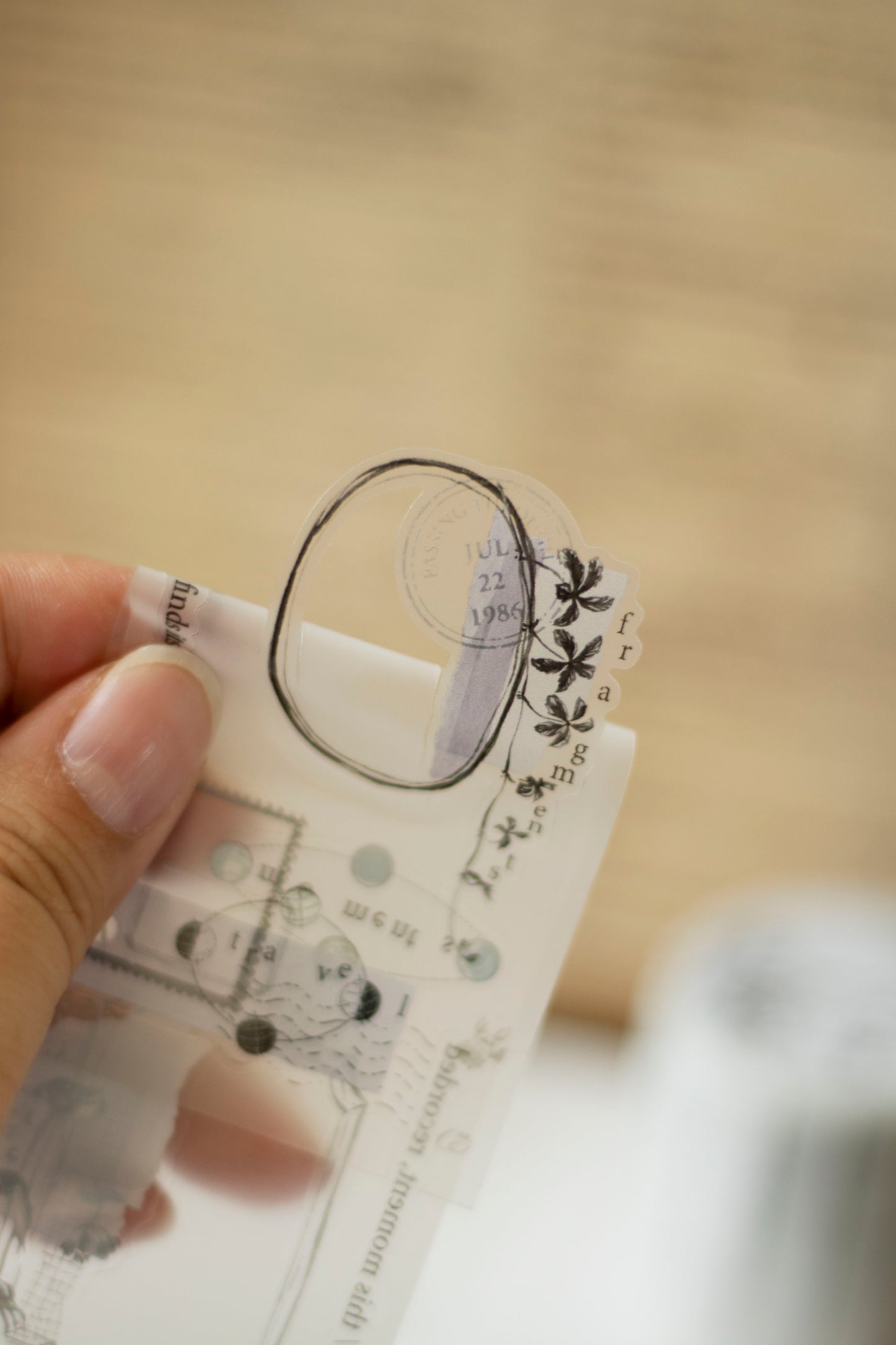 Loi Design Die-cut Matte PET Tape | Collected Moments (5cm)