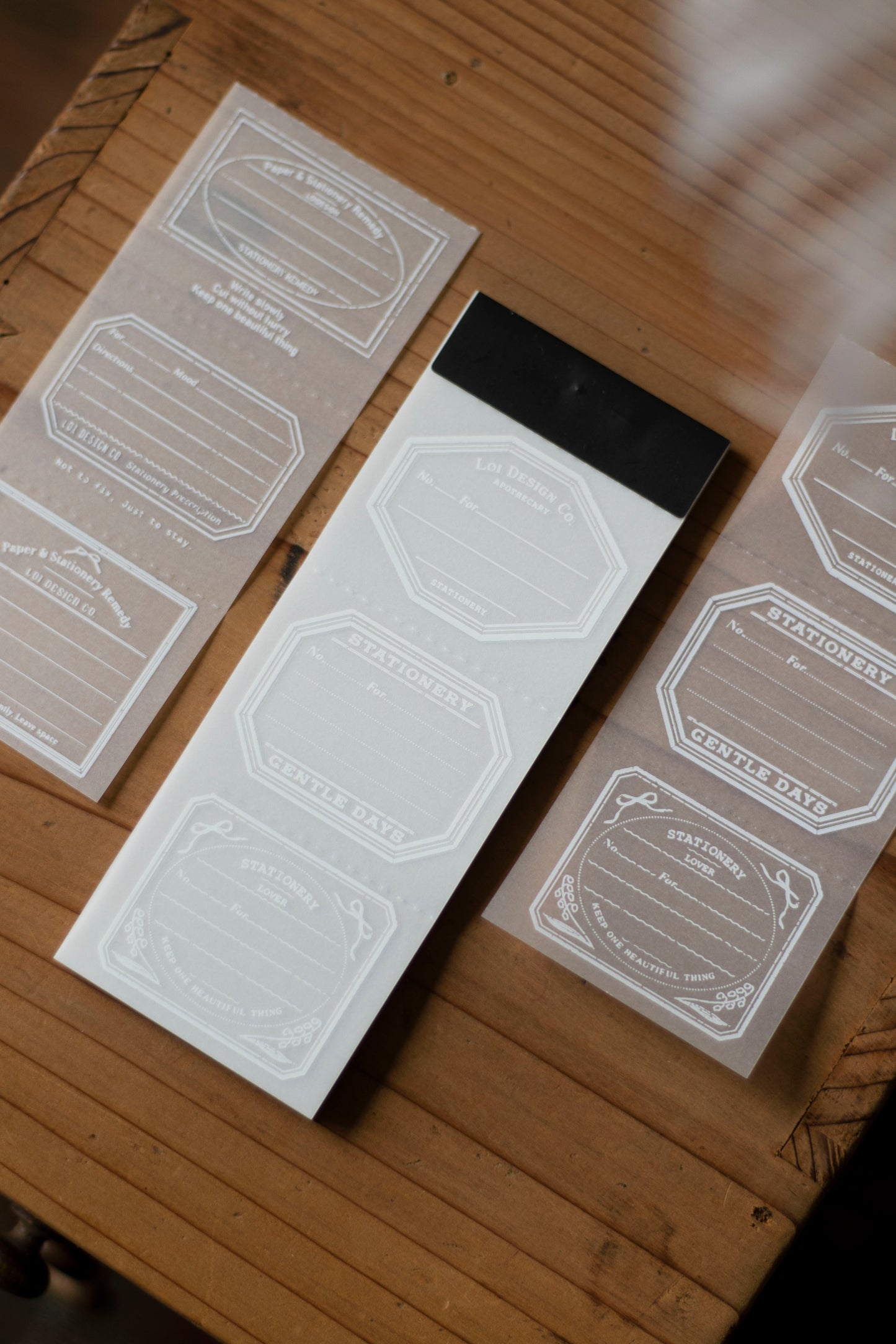 Loi Design Tracing Paper Memo Pad | Stationery Prescription Slip
