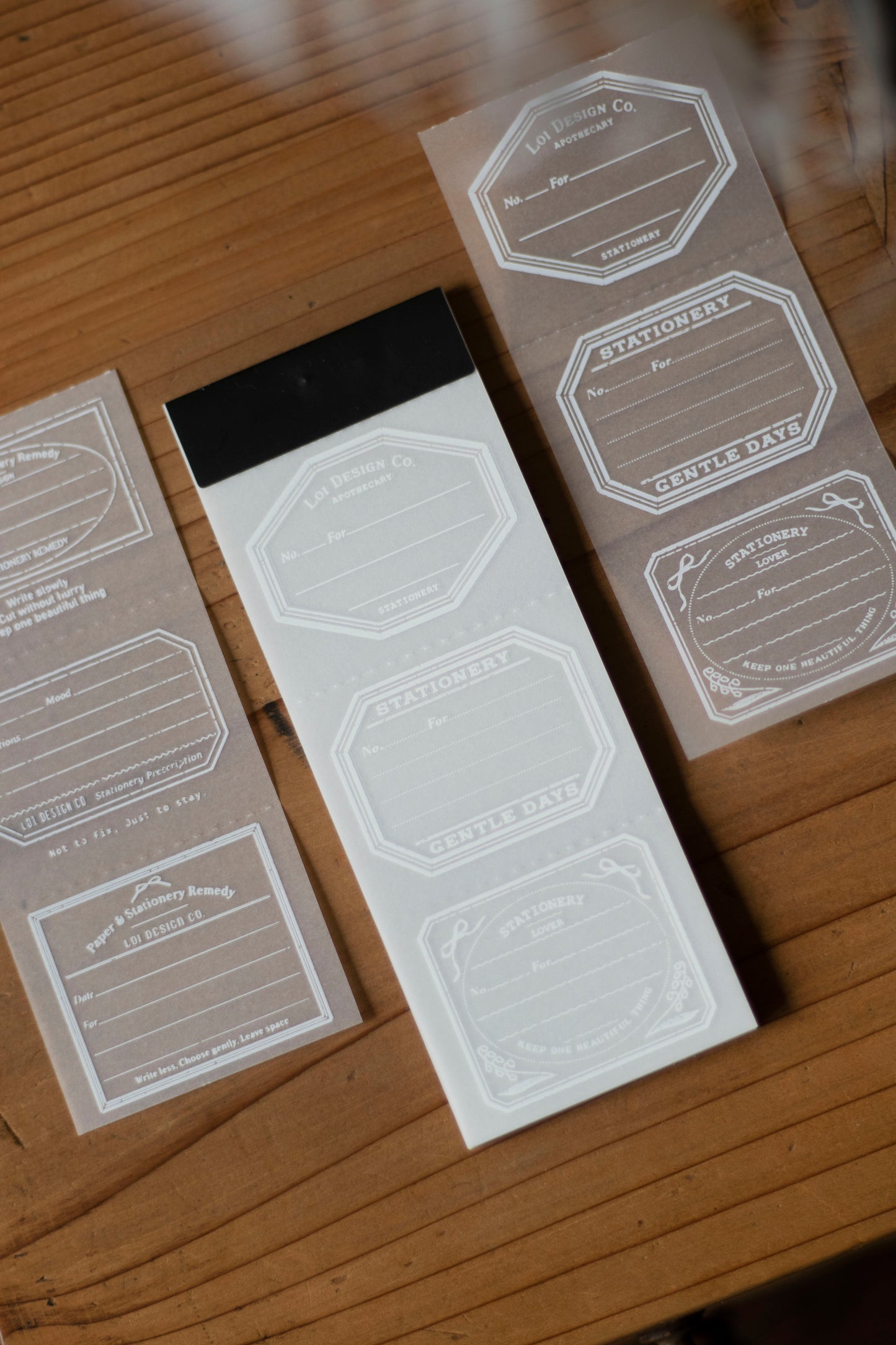 Loi Design Tracing Paper Memo Pad | Stationery Prescription Slip