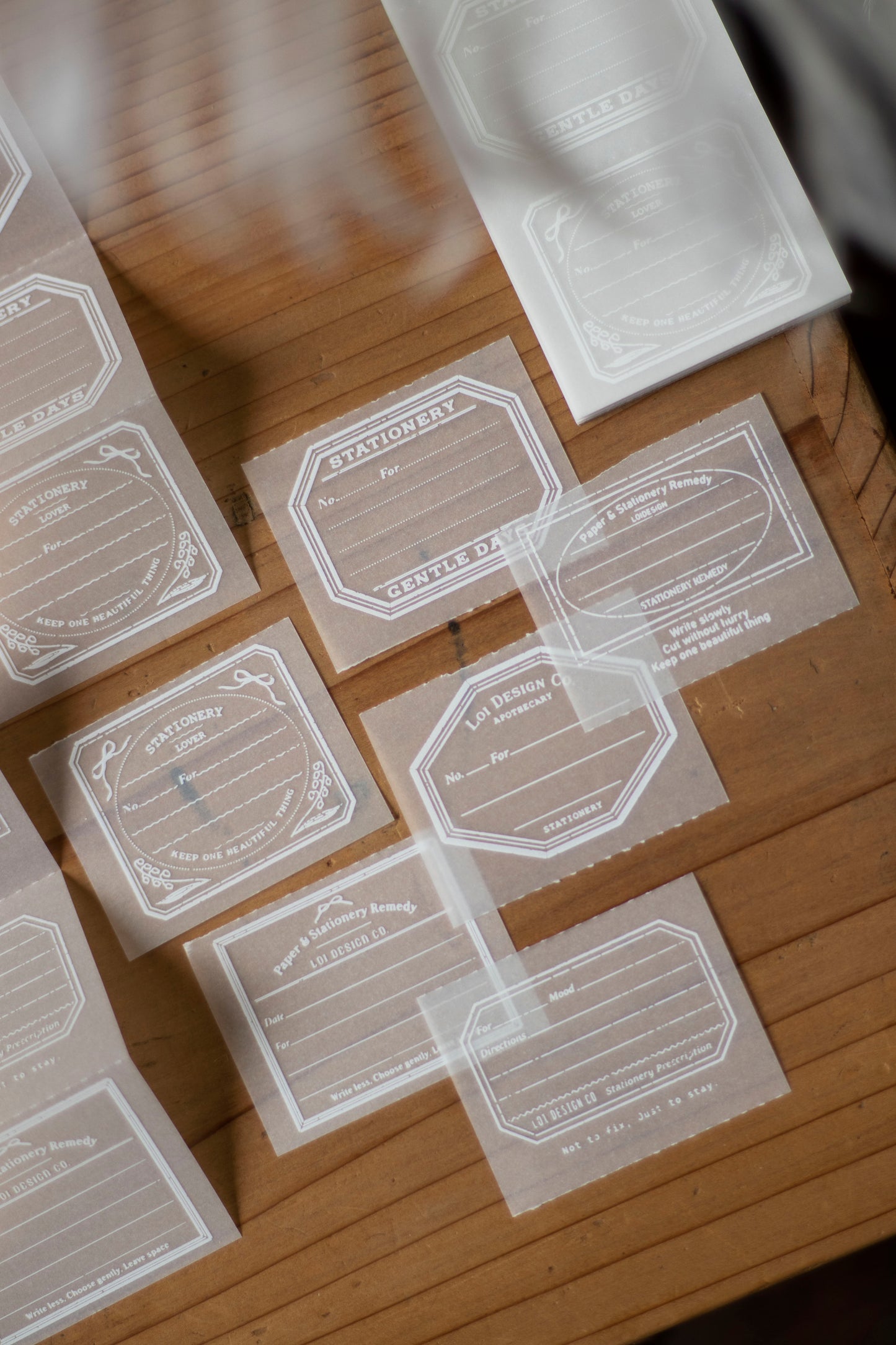 Loi Design Tracing Paper Memo Pad | Stationery Prescription Slip