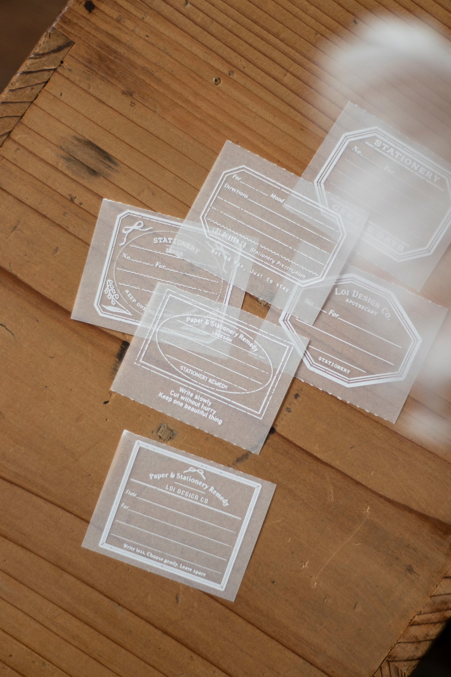 Loi Design Tracing Paper Memo Pad | Stationery Prescription Slip