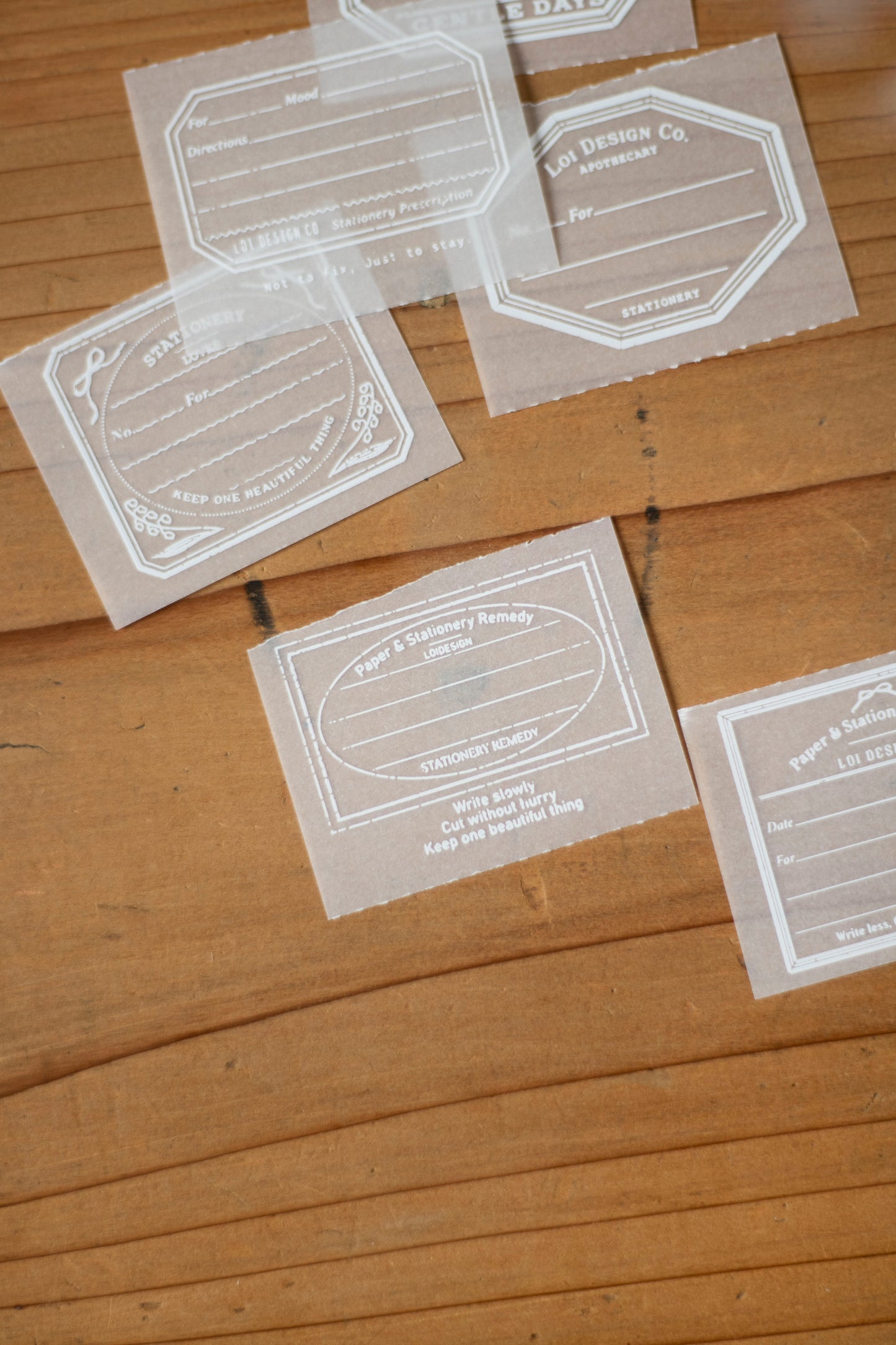 Loi Design Tracing Paper Memo Pad | Stationery Prescription Slip