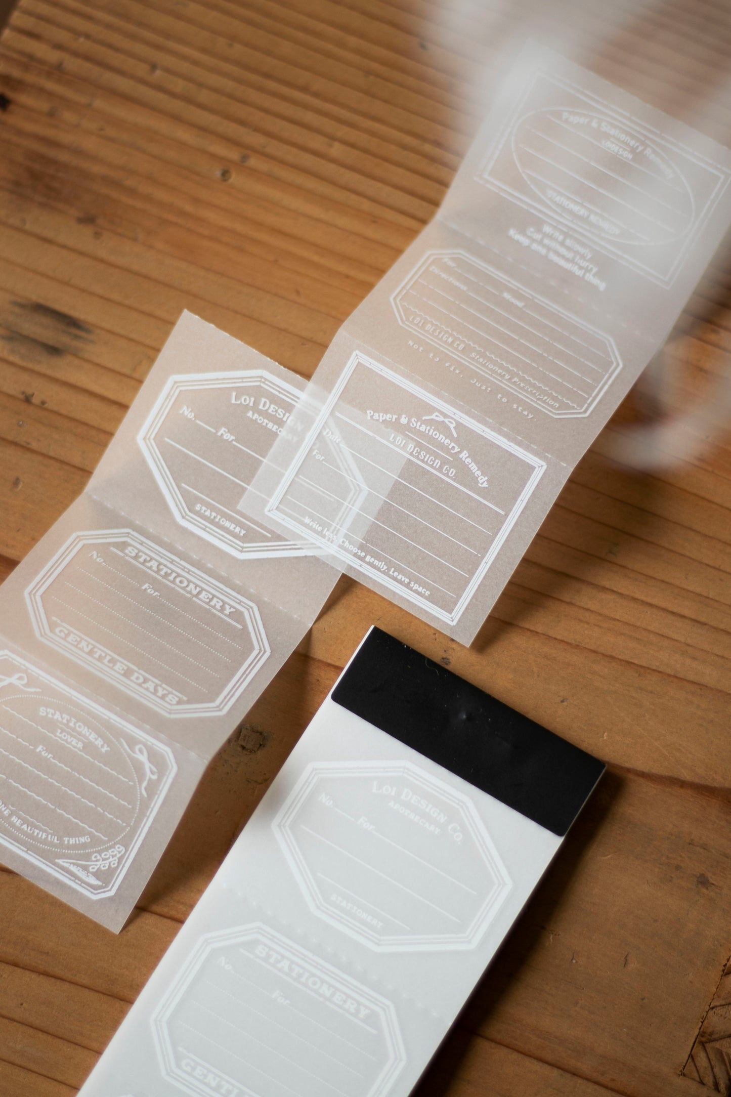 Loi Design Tracing Paper Memo Pad | Stationery Prescription Slip