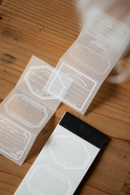 Loi Design Tracing Paper Memo Pad | Stationery Prescription Slip