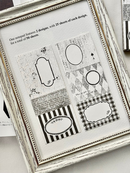 (PRE ORDER) Pion Memo Pad | Black Pages