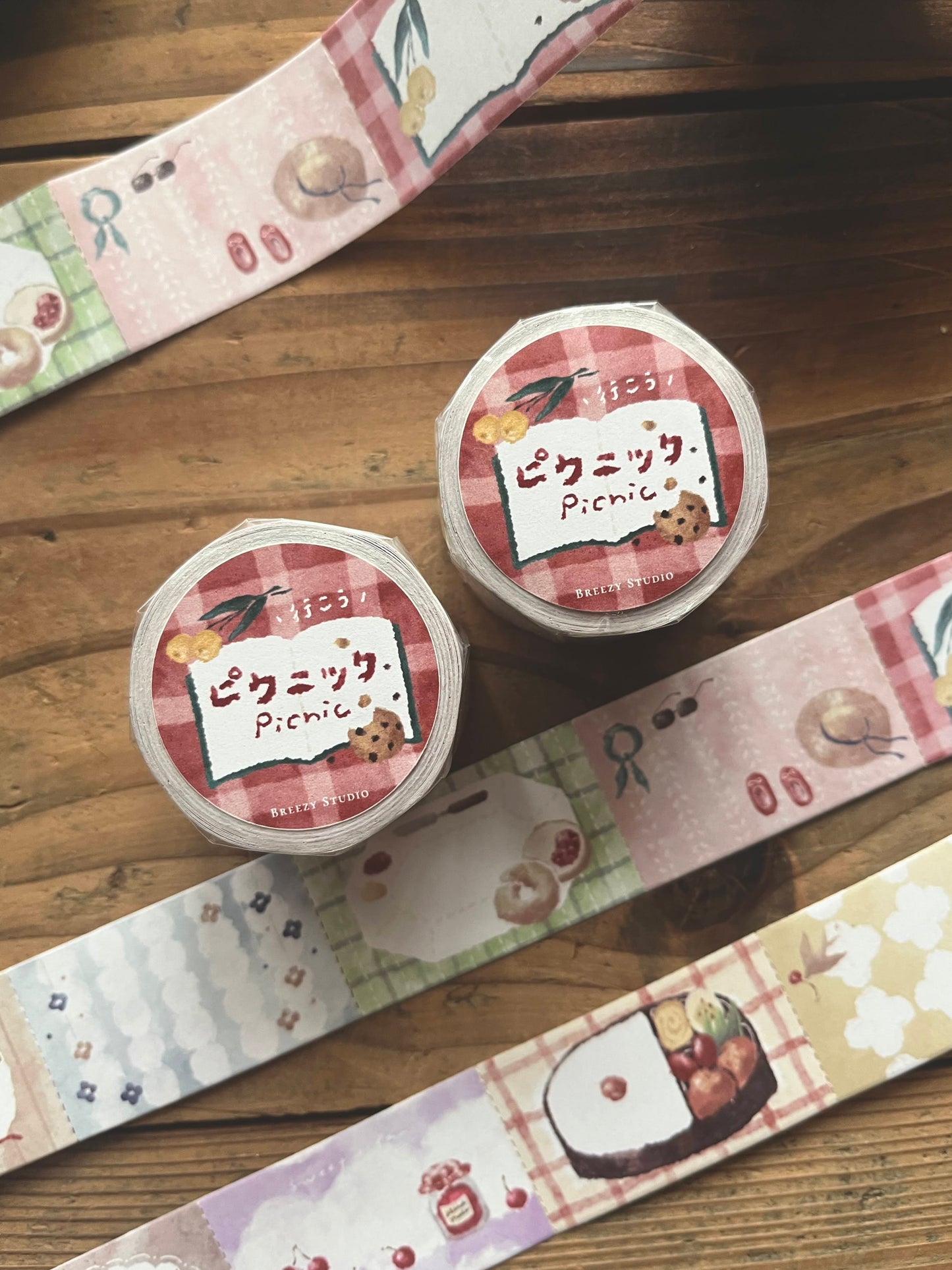Breezy Studio Die-cut Memo Roll | Picnic (3cm)