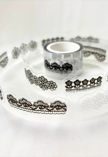 Kiss-cut Glossy PET Tape |  Lace (2.5cm)
