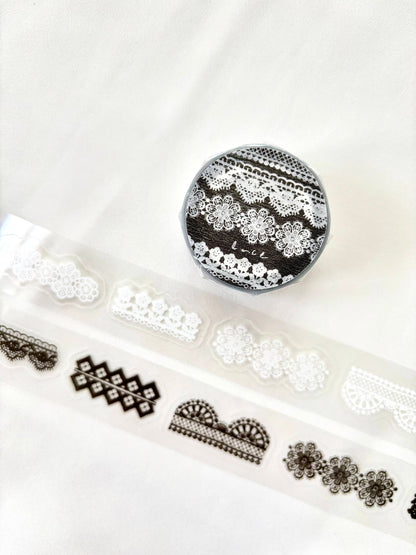 Kiss-cut Glossy PET Tape |  Lace (2.5cm)