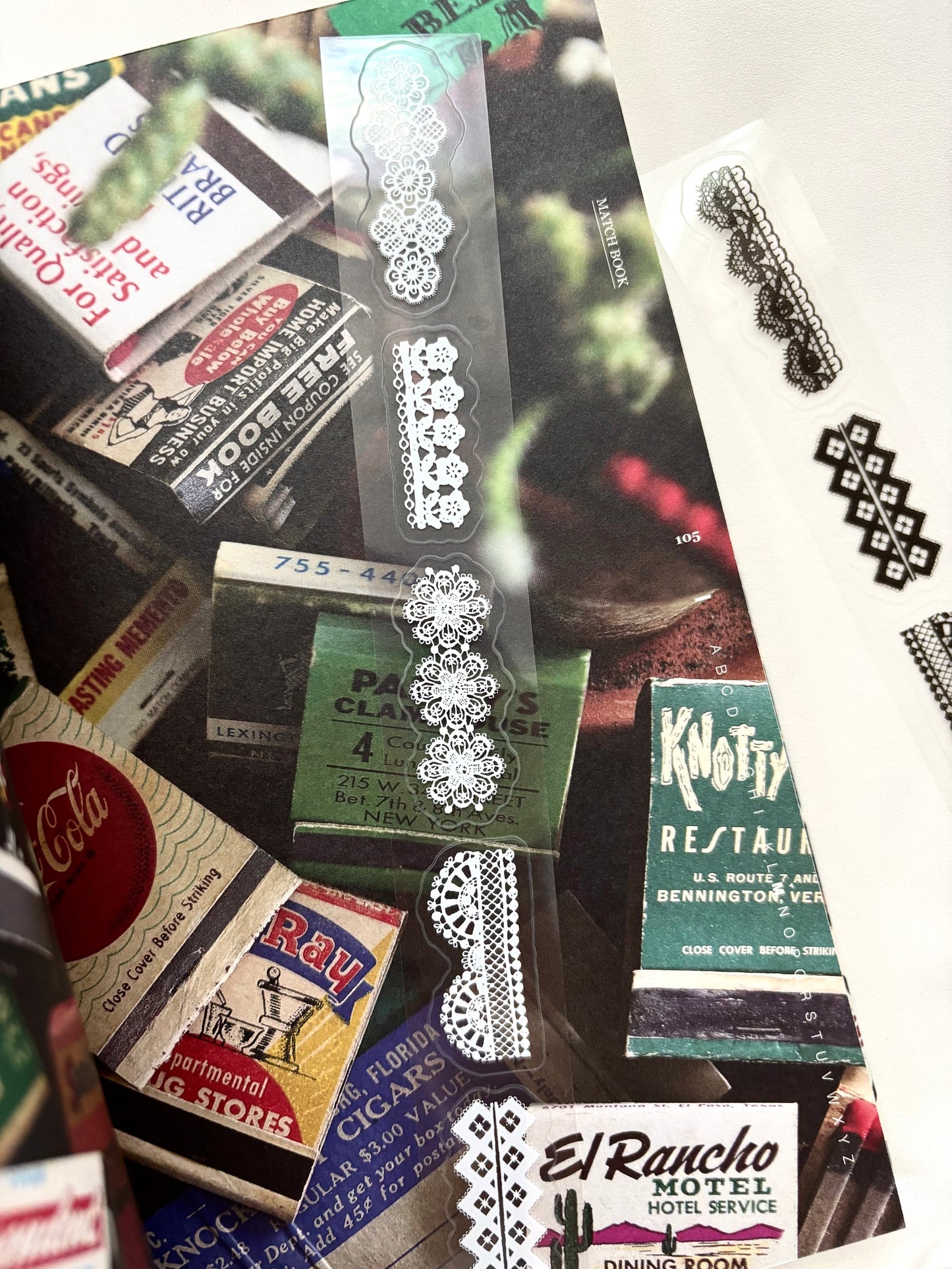 Kiss-cut Glossy PET Tape |  Lace (2.5cm)