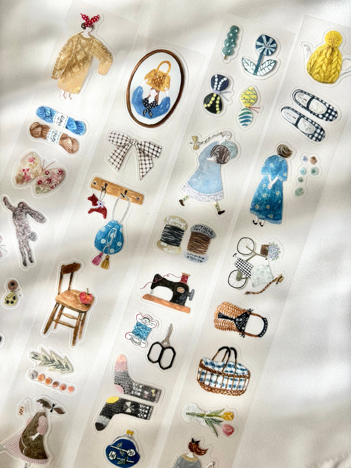 Kiss Cut Glossy PET Tape |  Fabric (3.5cm)