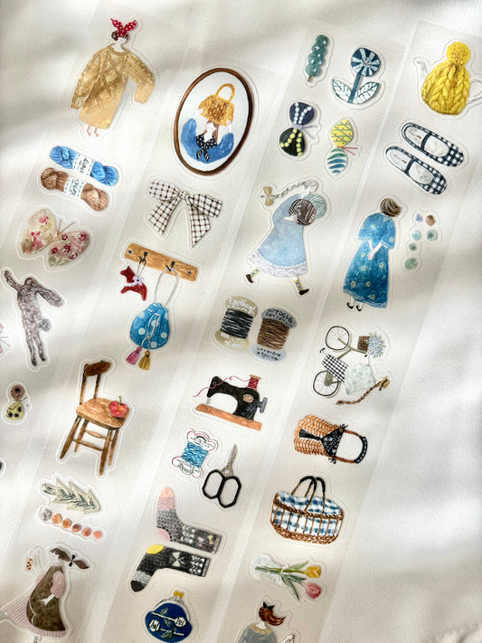 Kiss Cut Glossy PET Tape |  Fabric (3.5cm)