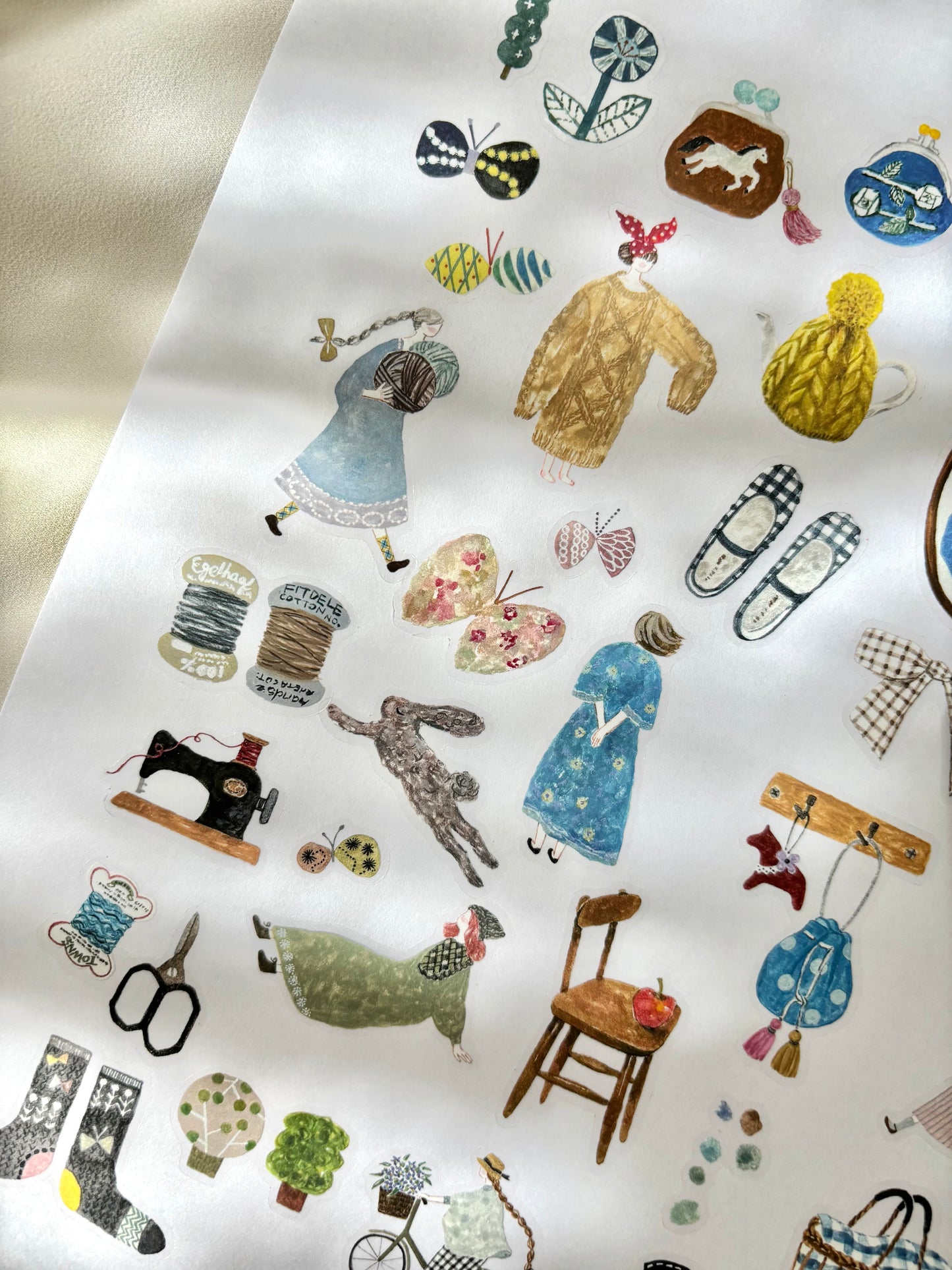 Kiss Cut Glossy PET Tape |  Fabric (3.5cm)