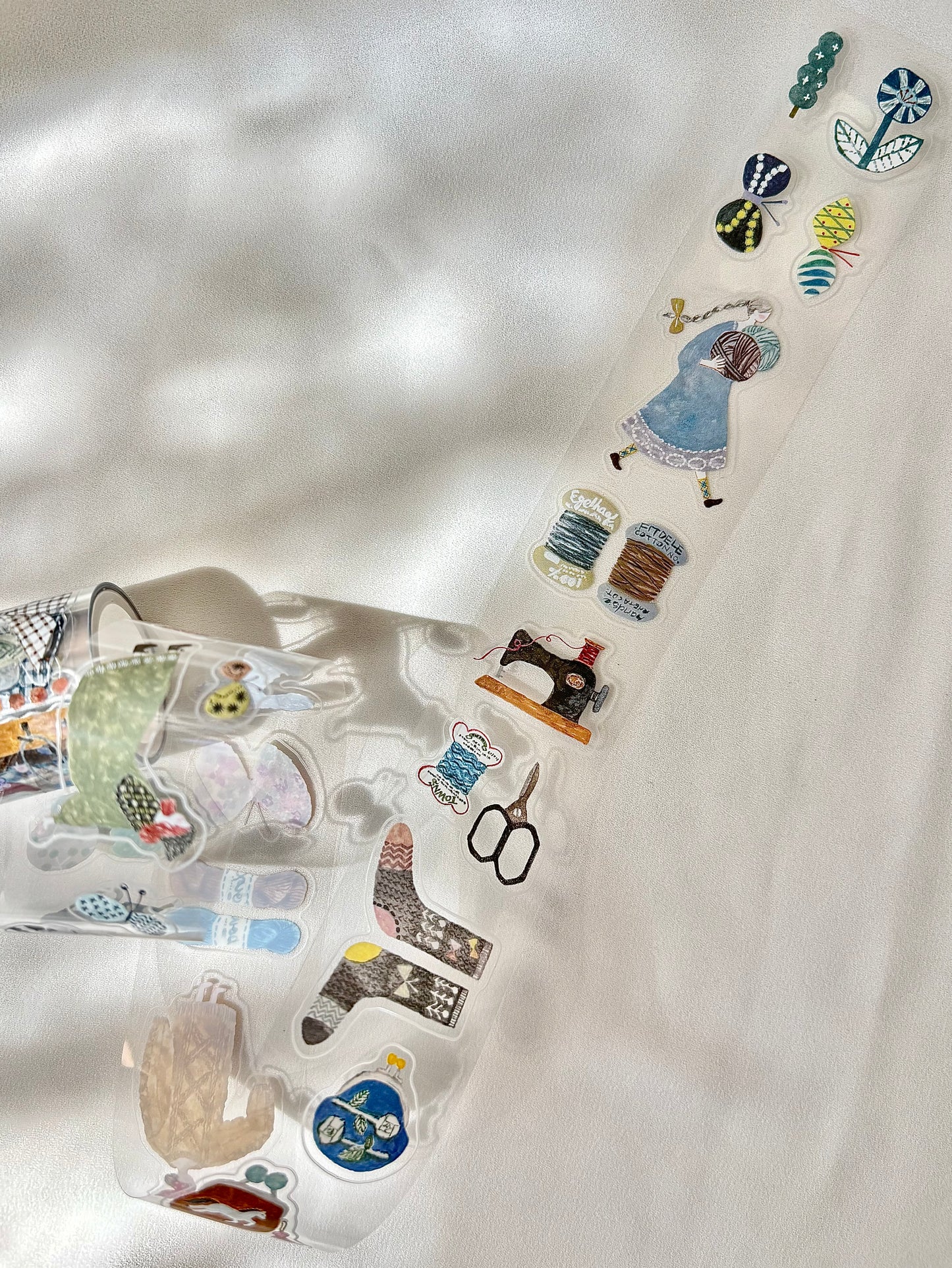 Kiss Cut Glossy PET Tape |  Fabric (3.5cm)