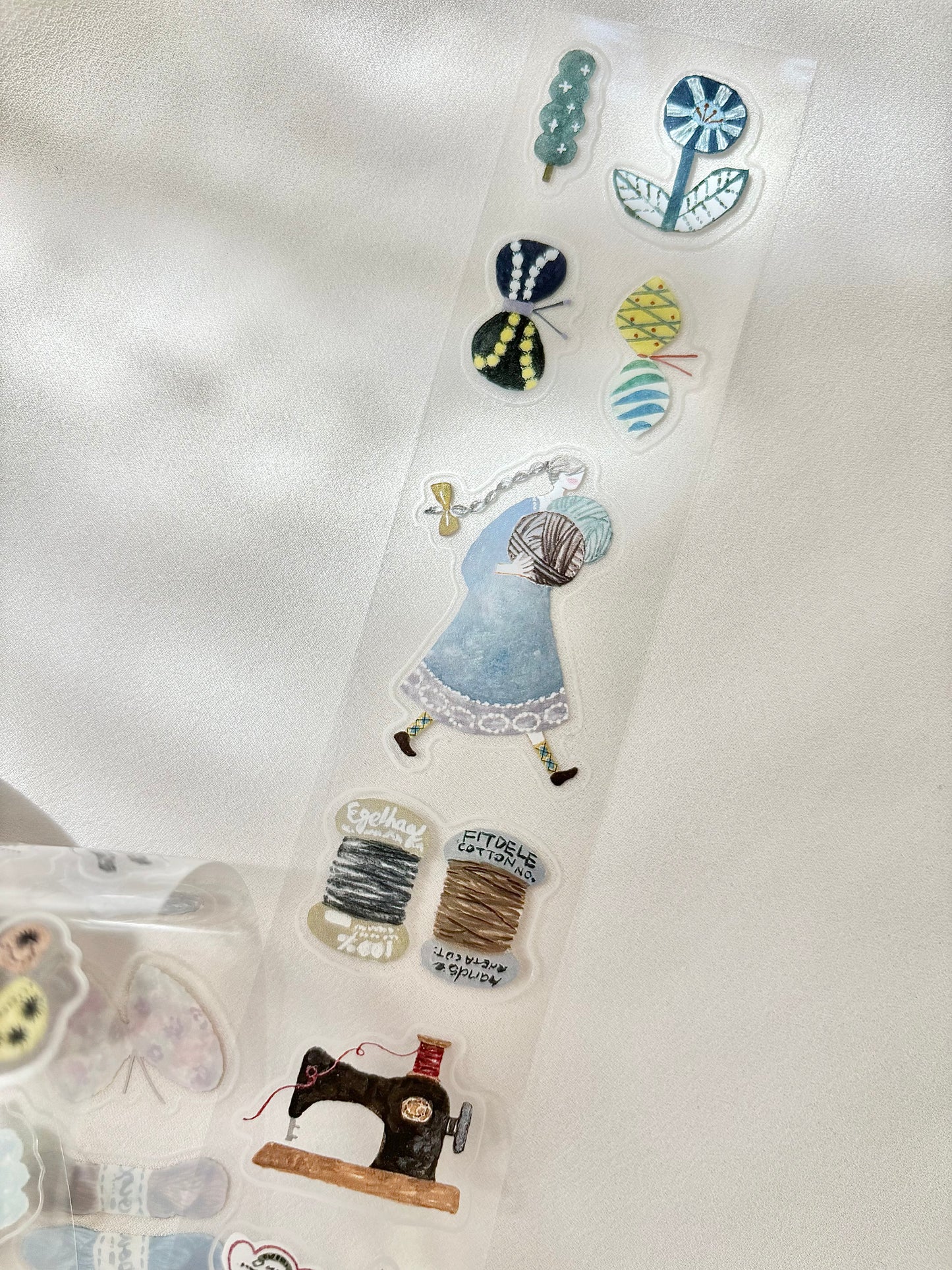 Kiss Cut Glossy PET Tape |  Fabric (3.5cm)