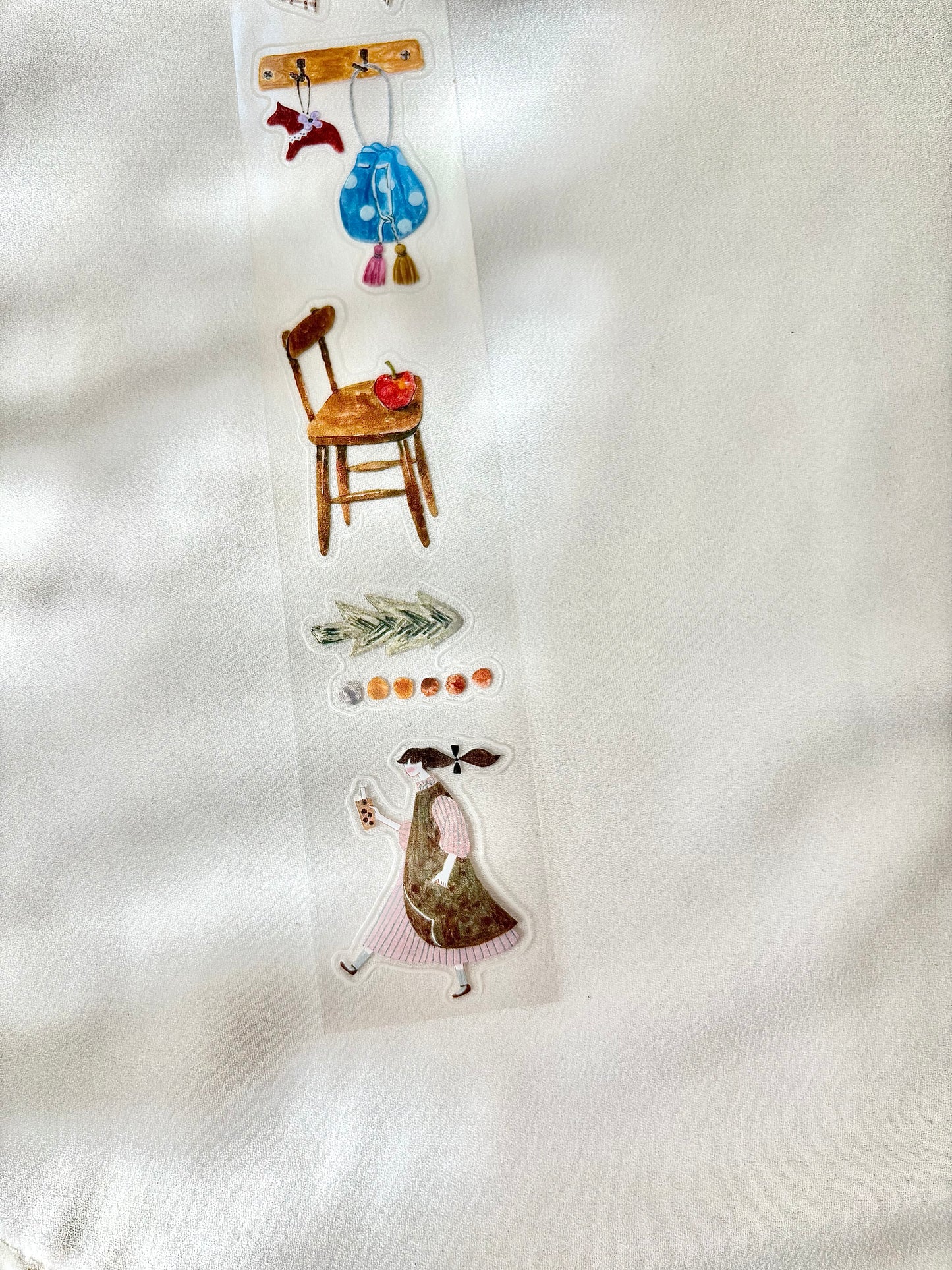 Kiss Cut Glossy PET Tape |  Fabric (3.5cm)