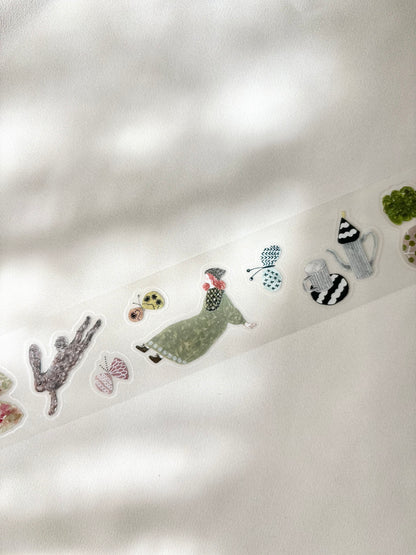 Kiss Cut Glossy PET Tape |  Fabric (3.5cm)