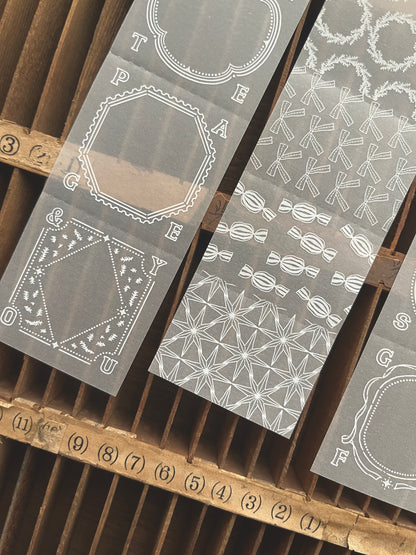 Breezy Studio Tracing Paper Pad | Wish / Date / Present (3 designs)