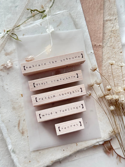 Stamps | Tiny Things: Simple Words (with variants)