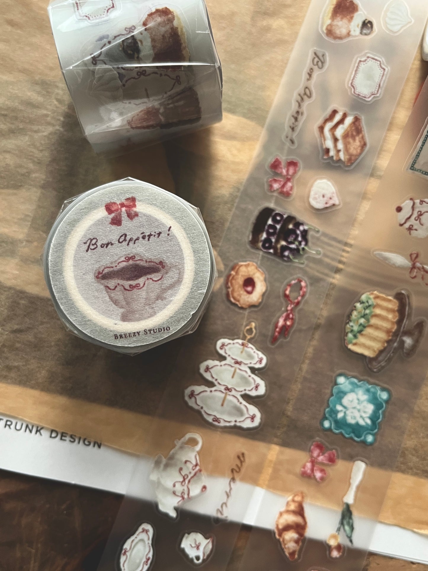 Breezy Studio Kiss-cut PET Tape | Tea Salon (3.5cm)