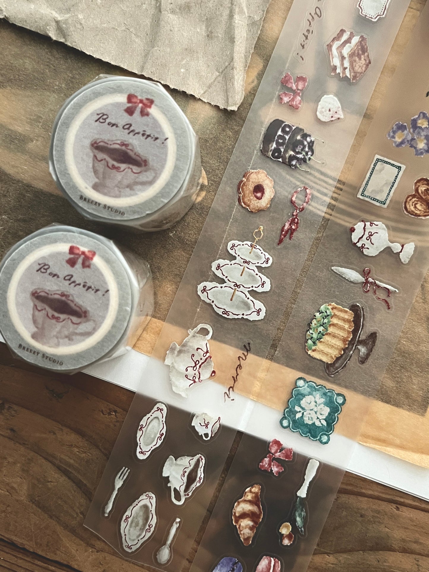 Breezy Studio Kiss-cut PET Tape | Tea Salon (3.5cm)